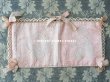 画像6: アンティーク 天使＆薔薇のハンキーケース 小さなポシェット ピンク フィレレース (6)