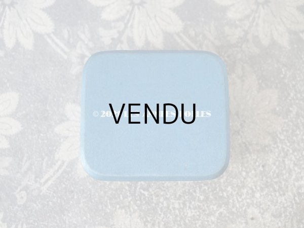 画像4: 1900年代 アンティーク  シルクサテンのジュエリーボックス  ブルーシェル (4)