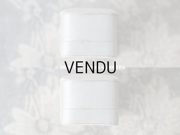 画像6: 1900年代 アンティーク  シルクサテンのジュエリーボックス  パールブルー (6)