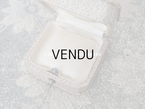 画像7: 1900年代 アンティーク ジュエリーボックス 金彩入り グレー (7)