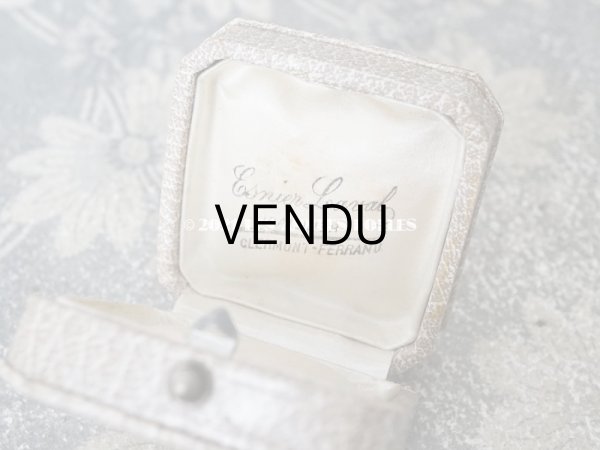 画像6: 1900年代 アンティーク ジュエリーボックス 金彩入り グレー (6)