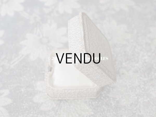 画像5: 1900年代 アンティーク ジュエリーボックス 金彩入り グレー (5)