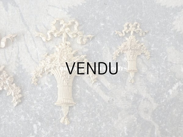 画像7: 1900年代 アンティーク  ローズパニエのオーナメント メタル製 サンプラー (7)