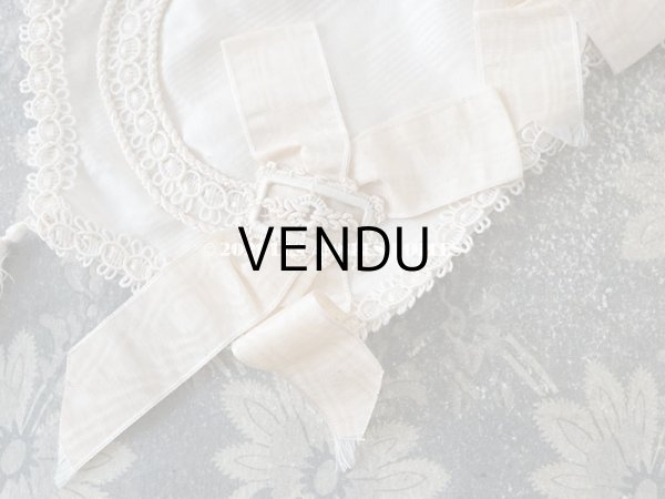 画像4: 1900年代 アンティーク シルク製 初聖体のオモニエール (4)