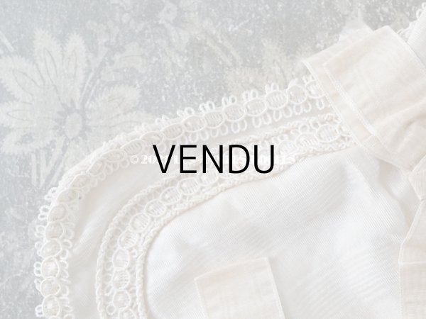 画像6: 1900年代 アンティーク シルク製 初聖体のオモニエール (6)