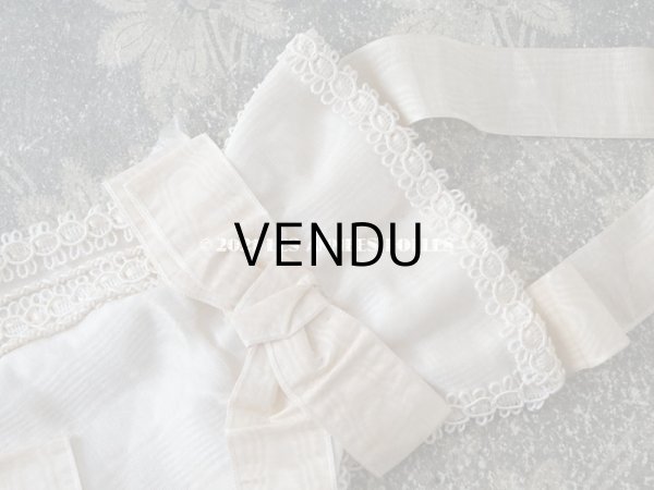 画像3: 1900年代 アンティーク シルク製 初聖体のオモニエール (3)