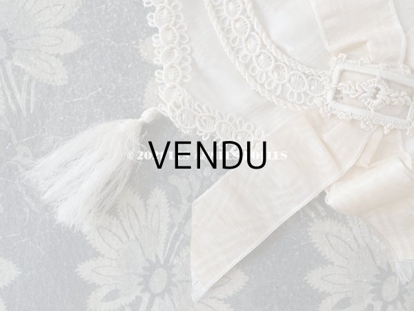 画像5: 1900年代 アンティーク シルク製 初聖体のオモニエール (5)