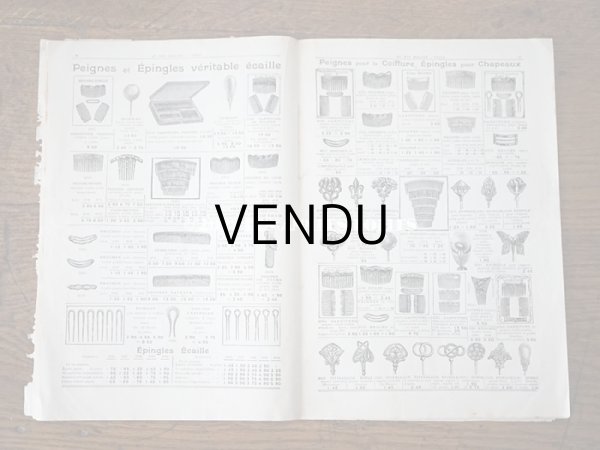 画像13: アンティーク ボンマルシェのカタログ　パフュームリー ・　ファン （扇) PARFUMERIE BROSSERIE EVENTAILS - AU BON MARCHE - (13)