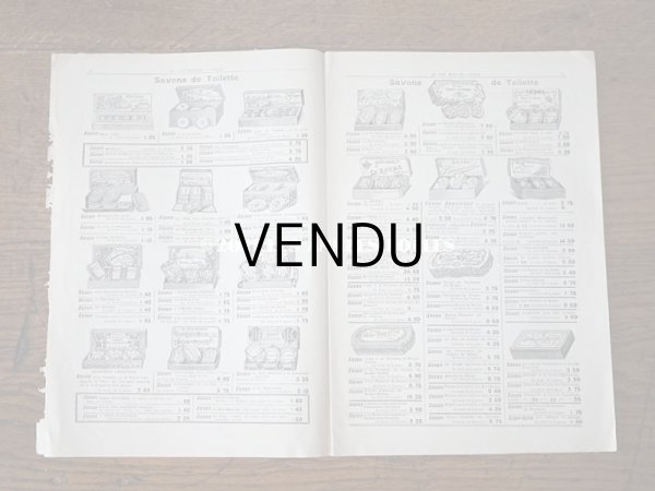 画像9: アンティーク ボンマルシェのカタログ　パフュームリー ・　ファン （扇) PARFUMERIE BROSSERIE EVENTAILS - AU BON MARCHE - (9)