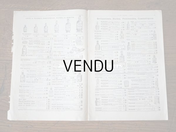画像7: アンティーク ボンマルシェのカタログ　パフュームリー ・　ファン （扇) PARFUMERIE BROSSERIE EVENTAILS - AU BON MARCHE - (7)