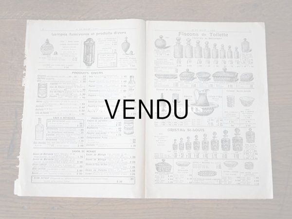 画像11: アンティーク ボンマルシェのカタログ　パフュームリー ・　ファン （扇) PARFUMERIE BROSSERIE EVENTAILS - AU BON MARCHE - (11)