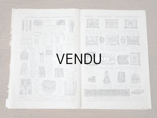 画像16: アンティーク ボンマルシェのカタログ　パフュームリー ・　ファン （扇) PARFUMERIE BROSSERIE EVENTAILS - AU BON MARCHE - (16)