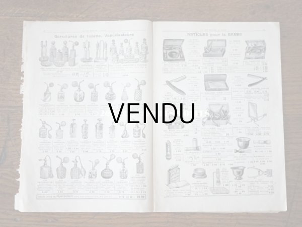 画像12: アンティーク ボンマルシェのカタログ　パフュームリー ・　ファン （扇) PARFUMERIE BROSSERIE EVENTAILS - AU BON MARCHE - (12)