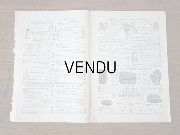 画像10: アンティーク ボンマルシェのカタログ　パフュームリー ・　ファン （扇) PARFUMERIE BROSSERIE EVENTAILS - AU BON MARCHE - (10)