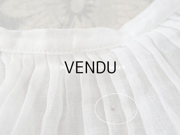 画像9: アンティーク プリーツリボン オフホワイト 1.5m  6.9cm幅   (9)