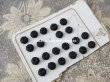 画像2: アンティーク シルク製 くるみボタン 9mm 黒 3〜6ピースのセット  (2)
