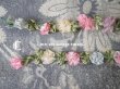 画像7: アンティーク シルク製 6色の薔薇のロココトリム  (7)