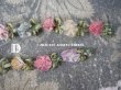 画像15: アンティーク シルク製 6色の薔薇のロココトリム  (15)