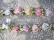 画像13: アンティーク シルク製 6色の薔薇のロココトリム  (13)