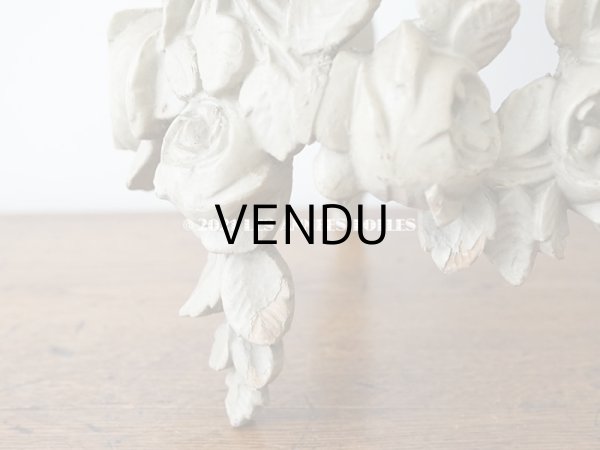 画像11: アンティーク 薔薇のガーランドのウォールシェルフ  (11)