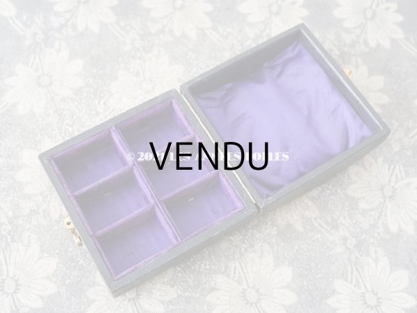 画像7: 19世紀末　アンティーク 大きなジュエリーボックス プレゼンテーションボックス 紫のベルベット (7)