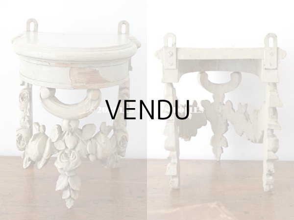 画像4: アンティーク 薔薇のガーランドのウォールシェルフ  (4)