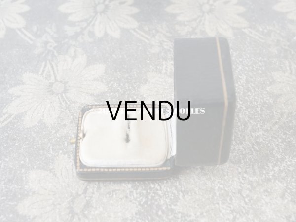 画像6: 1900年代 アンティーク  リングボックス　金彩入り ダークグリーン ジュエリーボックス (6)