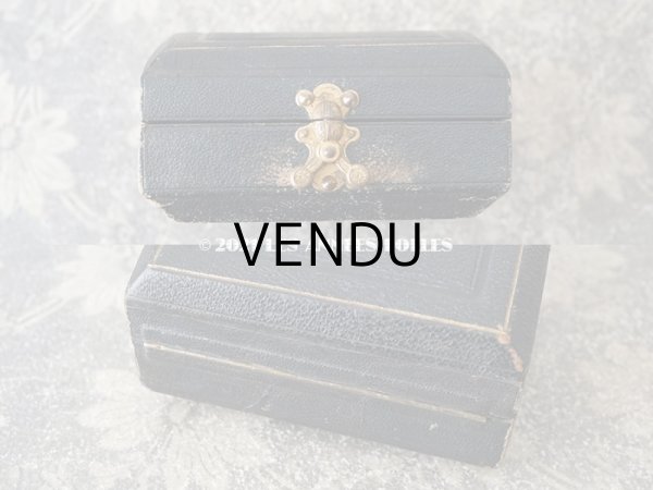 画像5: 19世紀末　アンティーク 大きなジュエリーボックス プレゼンテーションボックス 紫のベルベット (5)