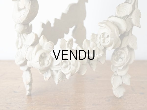 画像7: アンティーク 薔薇のガーランドのウォールシェルフ  (7)