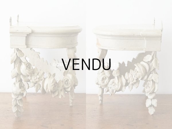 画像5: アンティーク 薔薇のガーランドのウォールシェルフ  (5)