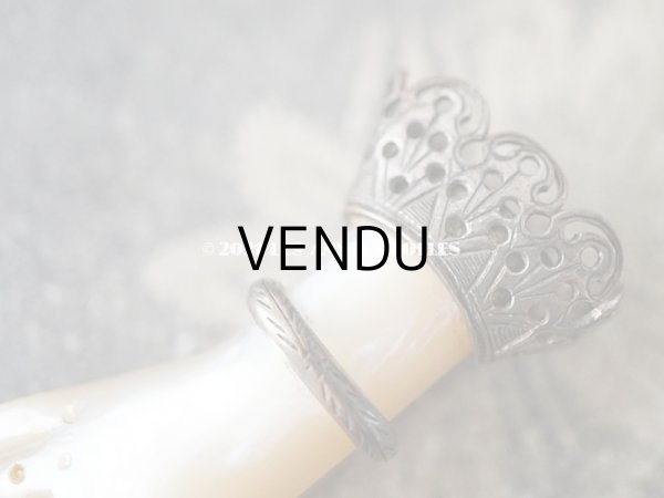 画像5: アンティーク 　手のモチーフのクラヴィエ シャトレーヌ　マザーオブパール (5)