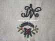 画像7: ＊蚤の市＊18世紀末 アンティーク シルク製 ポシェット イニシャル＆ファイヤーハートの刺繍入り (7)