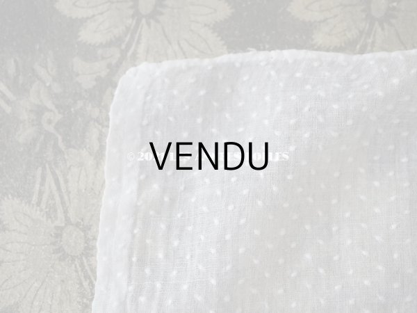 画像5: アンティーク  ドット（楕円)の刺繍入り コットン生地 89×38cm (5)