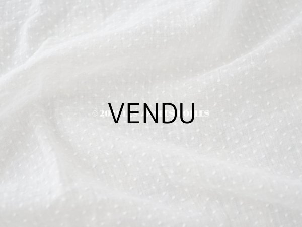 画像3: アンティーク  ドット（楕円)の刺繍入り コットン生地 89×38cm (3)