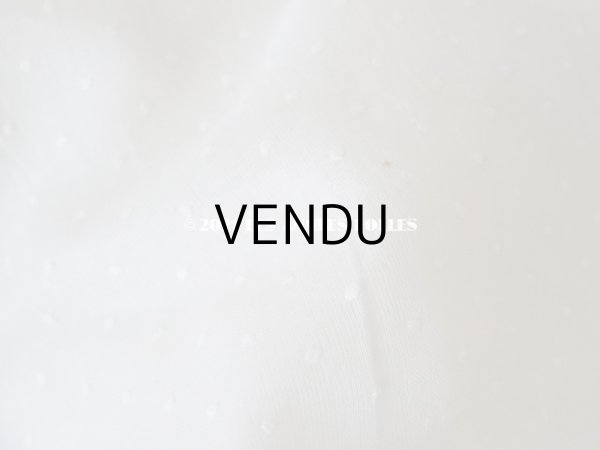 画像8: アンティーク 布団カバー ドットの刺繍入り コットン生地 フリル付き　146×169cm (8)