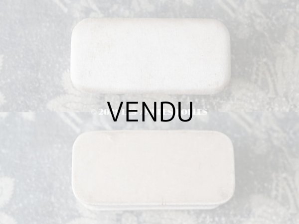 画像4: 1900年代 アンティーク  シルクサテンのジュエリーボックス  オフホワイト (4)