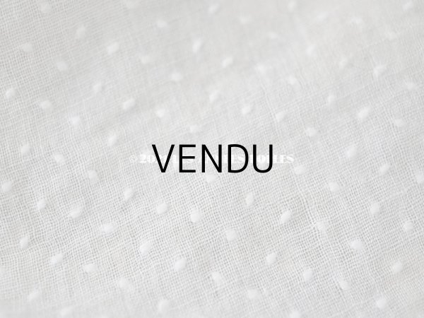 画像4: アンティーク  ドット（楕円)の刺繍入り コットン生地 89×38cm (4)