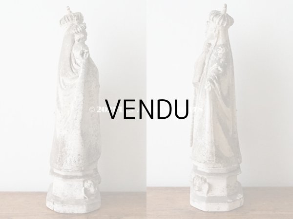 画像4: ＊蚤の市＊ 1900年代 アンティーク  聖母マリア＆幼いキリストの石膏像 (4)