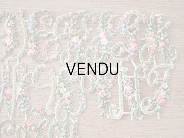 画像6: 1900年代 アンティーク ダイカットクロモ　薔薇&菫＆鈴蘭＆勿忘草のアルファベットのセット　24ピースのセット (6)