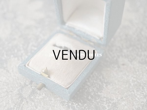 画像6: 1900年代 アンティーク  リングボックス　金彩入り　グレイッシュブルー ジュエリーボックス (6)
