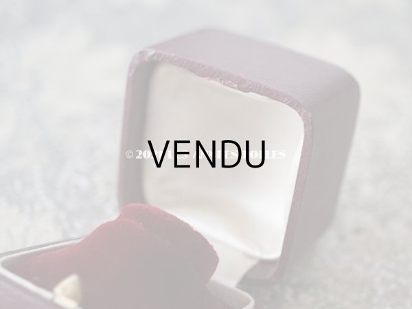 画像7: 1900年代 アンティーク  本革製 リングボックス　金彩入り グリーン ジュエリーボックス (7)