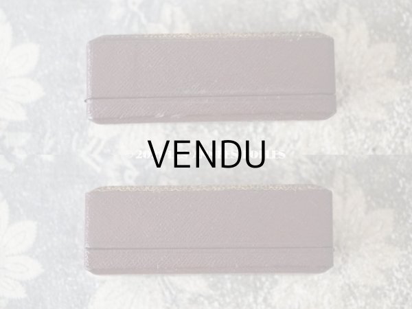 画像7: アンティーク　ピンブローチ用 ジュエリーボックス 金彩入り チョコレートブラウン (7)