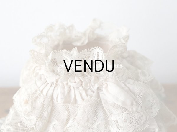 画像5: アンティーク   パウダーピンクのシルク　＆　レース 結婚式のオモニエール (5)