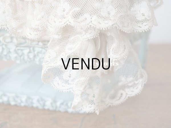 画像7: アンティーク   パウダーピンクのシルク　＆　レース 結婚式のオモニエール (7)