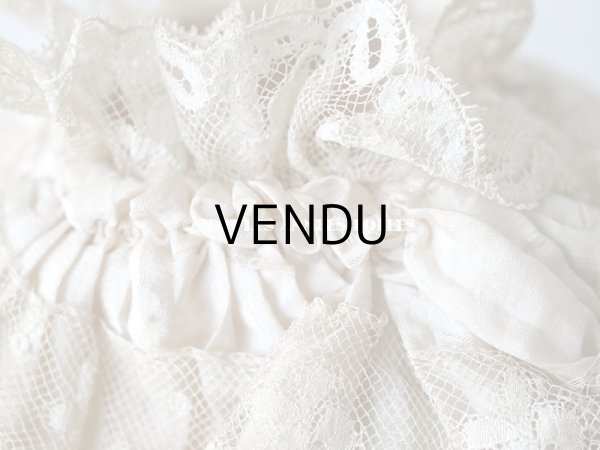 画像6: アンティーク   パウダーピンクのシルク　＆　レース 結婚式のオモニエール (6)