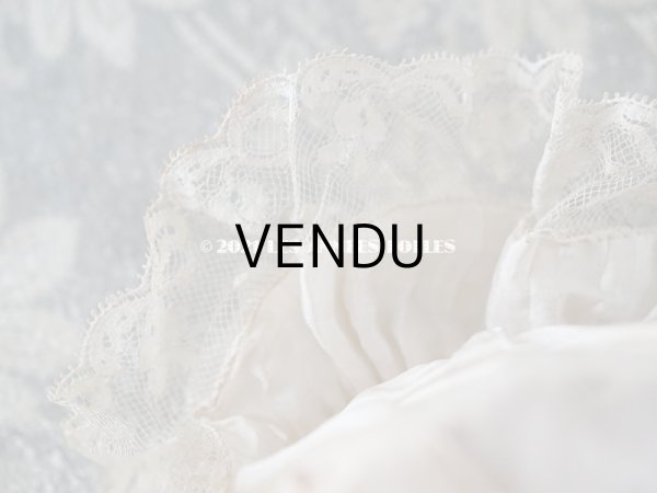 画像12: アンティーク   パウダーピンクのシルク　＆　レース 結婚式のオモニエール (12)