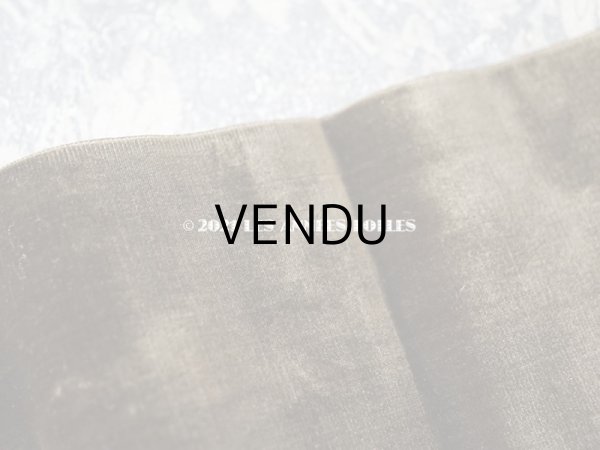 画像4: 19世紀末 アンティーク シルク製 幅広 ベルベットのリボン カーキブラウン 108cm　幅11cm (4)