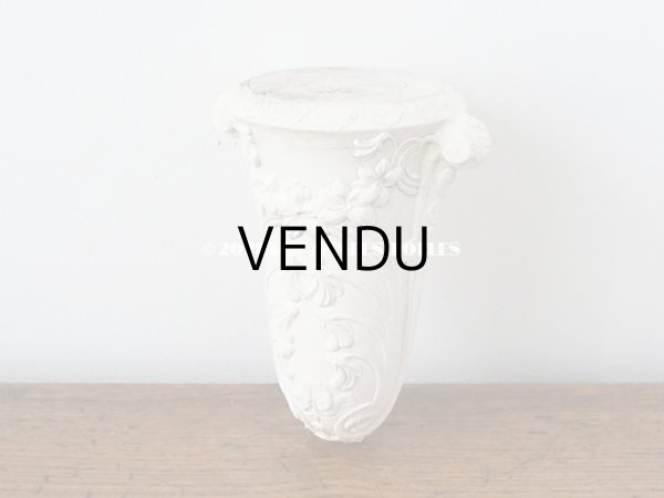 画像3: 1900年代 アンティーク 菫のオーナメント 石膏製 スミレ柄 (3)