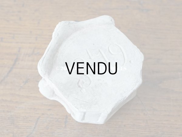 画像10: 1900年代 アンティーク マリア像の台座　石膏製 ハートのモチーフ (10)