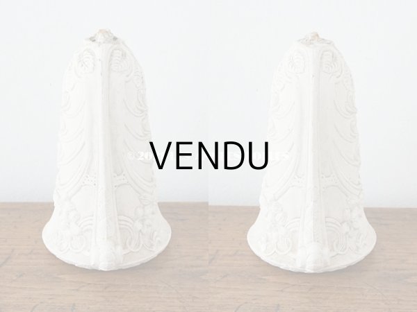 画像5: 1900年代 アンティーク 菫のオーナメント 石膏製 スミレ柄 (5)